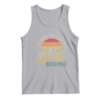 And So The Adventure Begins Tank Top Camping Hiking Lover - Wonder Print Shop