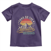 And So The Adventure Begins Toddler T Shirt Camping Hiking Lover - Wonder Print Shop
