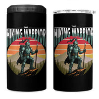 Funny Mountain Hikers 4 in 1 Can Cooler Tumbler The Hiking Warrior Retro Forest Sunset - Wonder Print Shop