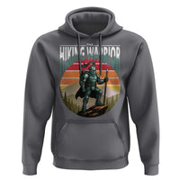 Funny Mountain Hikers Hoodie The Hiking Warrior Retro Forest Sunset - Wonder Print Shop