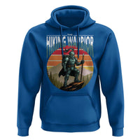 Funny Mountain Hikers Hoodie The Hiking Warrior Retro Forest Sunset - Wonder Print Shop