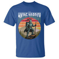 Funny Mountain Hikers T Shirt The Hiking Warrior Retro Forest Sunset - Wonder Print Shop