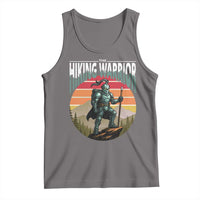 Funny Mountain Hikers Tank Top The Hiking Warrior Retro Forest Sunset - Wonder Print Shop