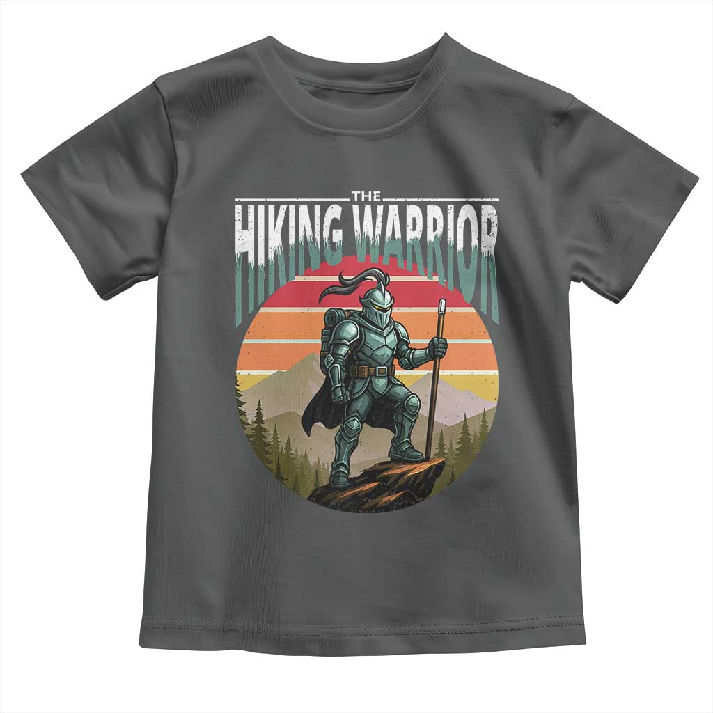 Funny Mountain Hikers Toddler T Shirt The Hiking Warrior Retro Forest Sunset - Wonder Print Shop