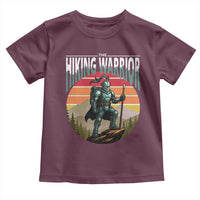 Funny Mountain Hikers Toddler T Shirt The Hiking Warrior Retro Forest Sunset - Wonder Print Shop