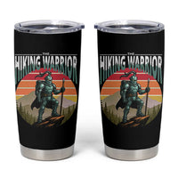 Funny Mountain Hikers Tumbler Cup The Hiking Warrior Retro Forest Sunset - Wonder Print Shop