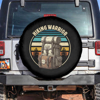 Funny Hiking Warrior Retro Backpack Nature Adventure Spare Tire Cover - Wonder Print Shop