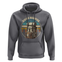 Funny Hiking Warrior Retro Backpack Nature Adventure Hoodie - Wonder Print Shop