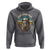 Funny Hiking Warrior Retro Backpack Nature Adventure Hoodie - Wonder Print Shop