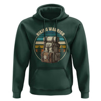 Funny Hiking Warrior Retro Backpack Nature Adventure Hoodie - Wonder Print Shop