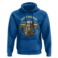 Funny Hiking Warrior Retro Backpack Nature Adventure Hoodie - Wonder Print Shop