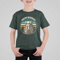 Funny Hiking Warrior Retro Backpack Nature Adventure T Shirt For Kid - Wonder Print Shop