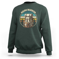 Funny Hiking Warrior Retro Backpack Nature Adventure Sweatshirt - Wonder Print Shop