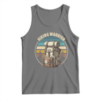 Funny Hiking Warrior Retro Backpack Nature Adventure Tank Top - Wonder Print Shop