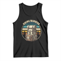 Funny Hiking Warrior Retro Backpack Nature Adventure Tank Top - Wonder Print Shop