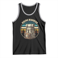 Funny Hiking Warrior Retro Backpack Nature Adventure Tank Top - Wonder Print Shop