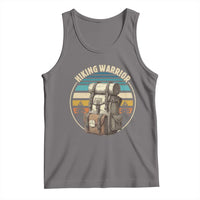 Funny Hiking Warrior Retro Backpack Nature Adventure Tank Top - Wonder Print Shop