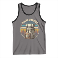 Funny Hiking Warrior Retro Backpack Nature Adventure Tank Top - Wonder Print Shop