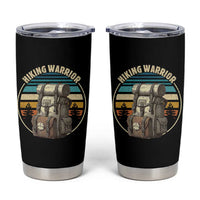 Funny Hiking Warrior Retro Backpack Nature Adventure Tumbler Cup - Wonder Print Shop