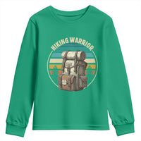 Funny Hiking Warrior Retro Backpack Nature Adventure Youth Sweatshirt - Wonder Print Shop