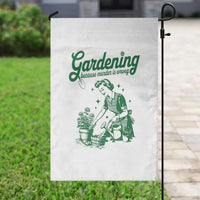 Funny Gardening Because Murder Is Wrong Garden Flag Plant Lady - Wonder Print Shop