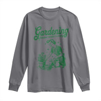 Funny Gardening Because Murder Is Wrong Long Sleeve Shirt Plant Lady - Wonder Print Shop