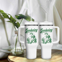 Funny Gardening Because Murder Is Wrong Tumbler With Handle Plant Lady - Wonder Print Shop