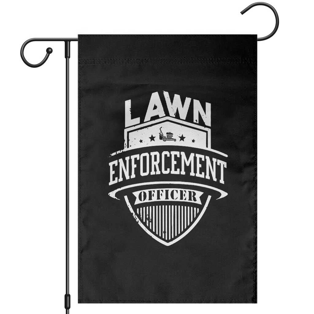 Funny The Lawn Enforcement Officer Garden Flag Gardening Lawn Mower Father's Day - Wonder Print Shop