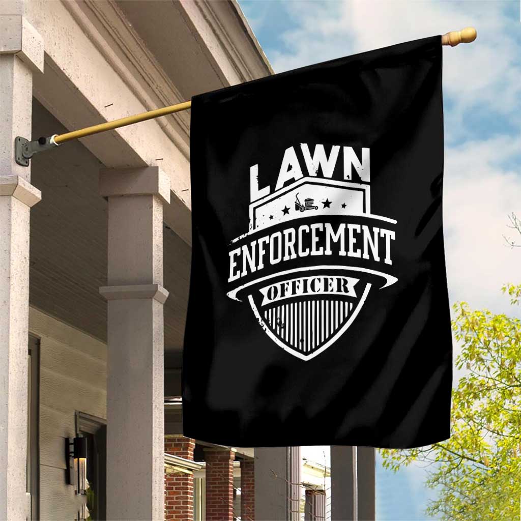 Funny The Lawn Enforcement Officer Garden Flag Gardening Lawn Mower Father's Day - Wonder Print Shop