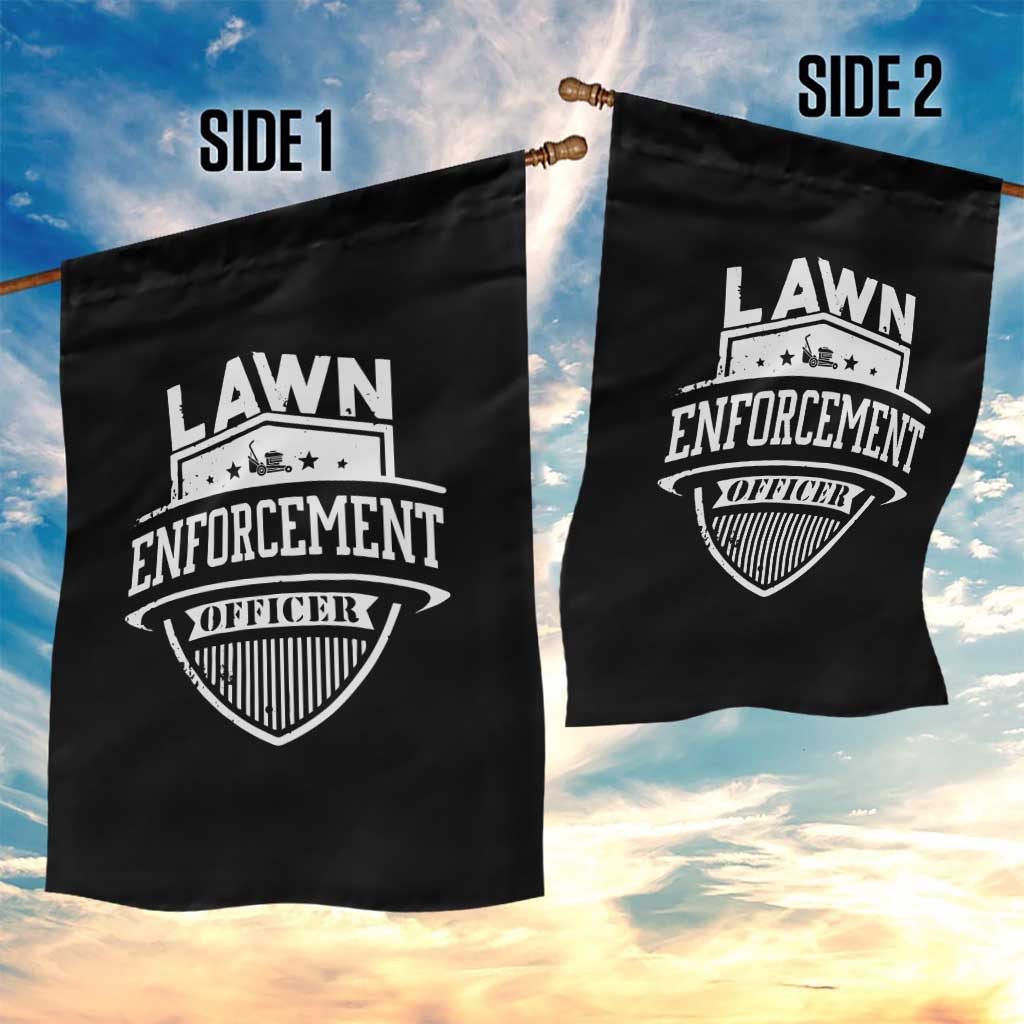 Funny The Lawn Enforcement Officer Garden Flag Gardening Lawn Mower Father's Day - Wonder Print Shop