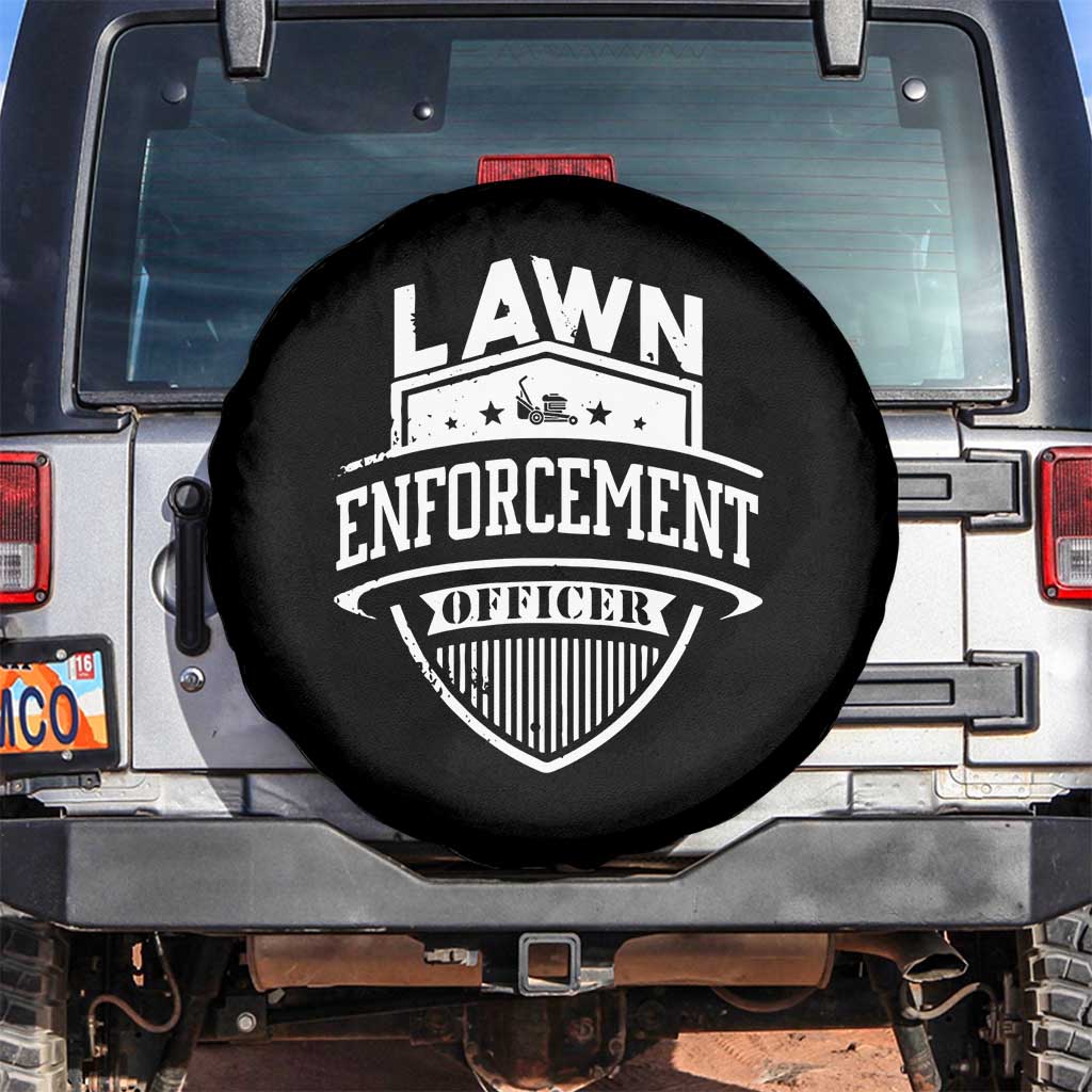 Funny The Lawn Enforcement Officer Spare Tire Cover Gardening Lawn Mower Father's Day - Wonder Print Shop