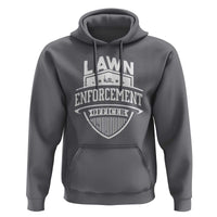 Funny The Lawn Enforcement Officer Hoodie Gardening Lawn Mower Father's Day - Wonder Print Shop