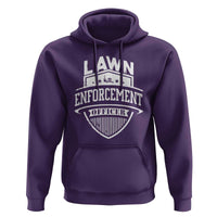 Funny The Lawn Enforcement Officer Hoodie Gardening Lawn Mower Father's Day - Wonder Print Shop