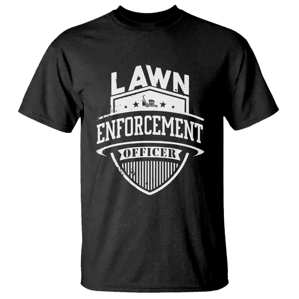 Funny The Lawn Enforcement Officer T Shirt Gardening Lawn Mower Father's Day - Wonder Print Shop