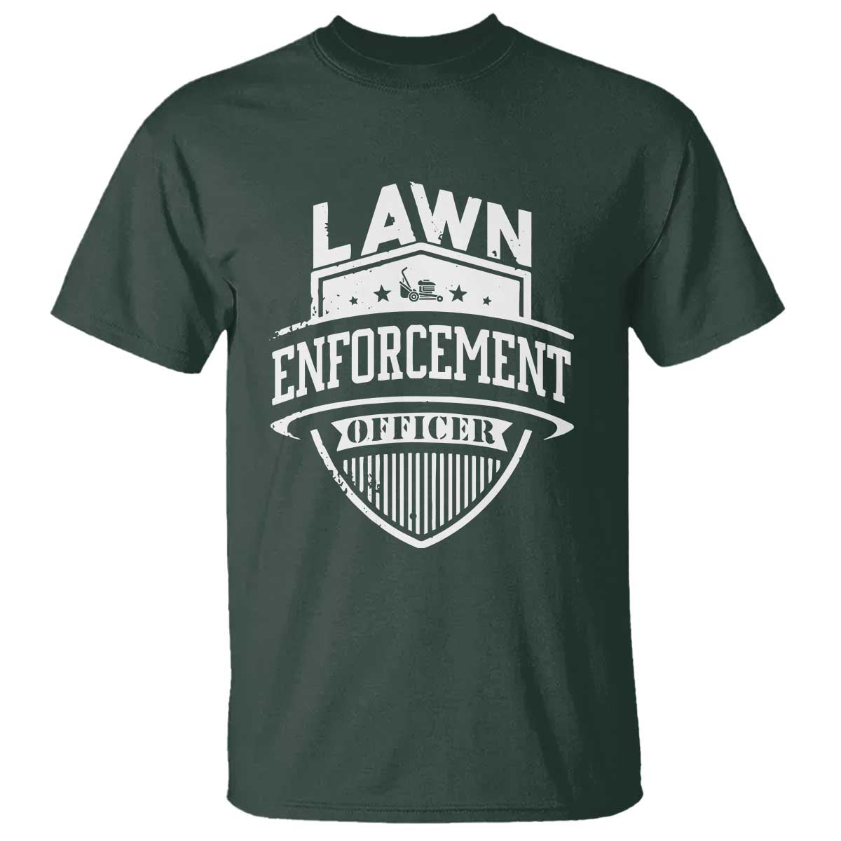 Funny The Lawn Enforcement Officer T Shirt Gardening Lawn Mower Father's Day - Wonder Print Shop