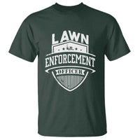 Funny The Lawn Enforcement Officer T Shirt Gardening Lawn Mower Father's Day - Wonder Print Shop
