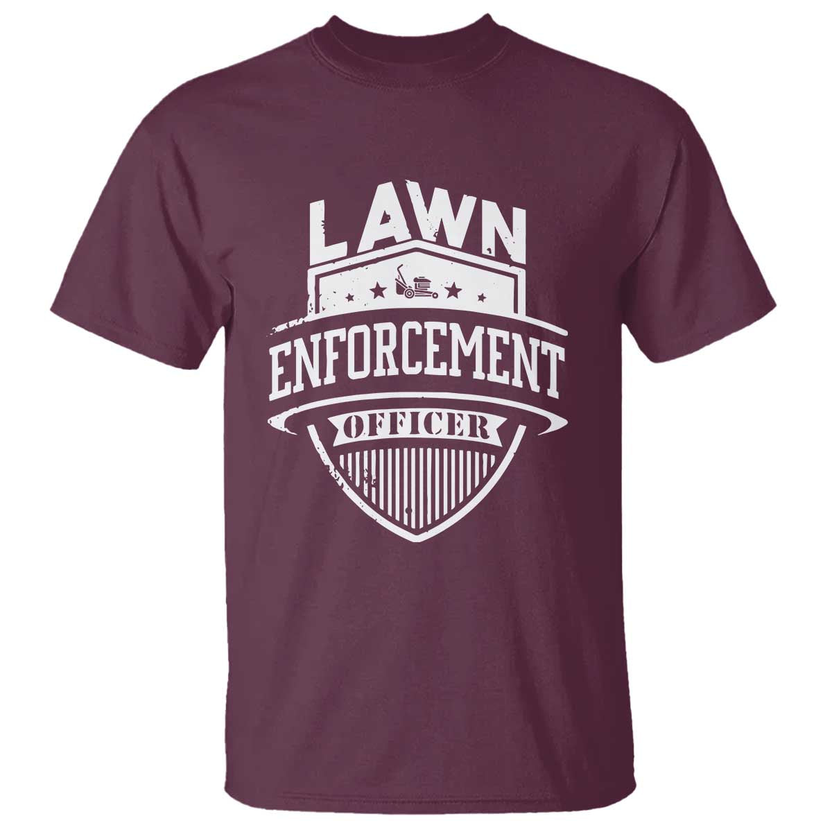 Funny The Lawn Enforcement Officer T Shirt Gardening Lawn Mower Father's Day - Wonder Print Shop