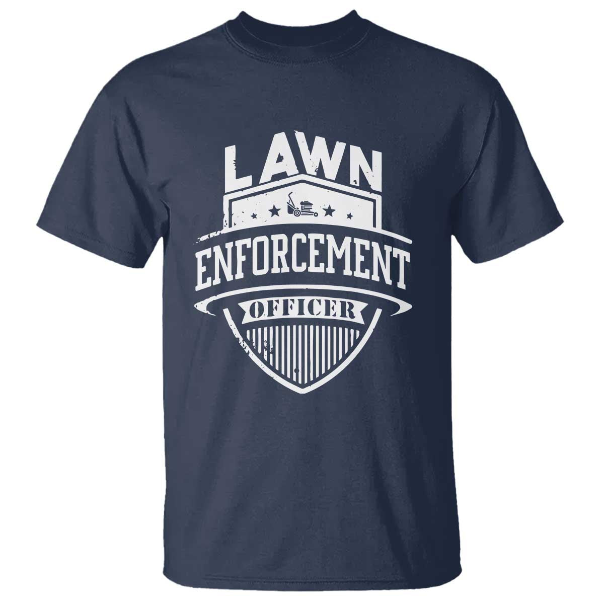 Funny The Lawn Enforcement Officer T Shirt Gardening Lawn Mower Father's Day - Wonder Print Shop