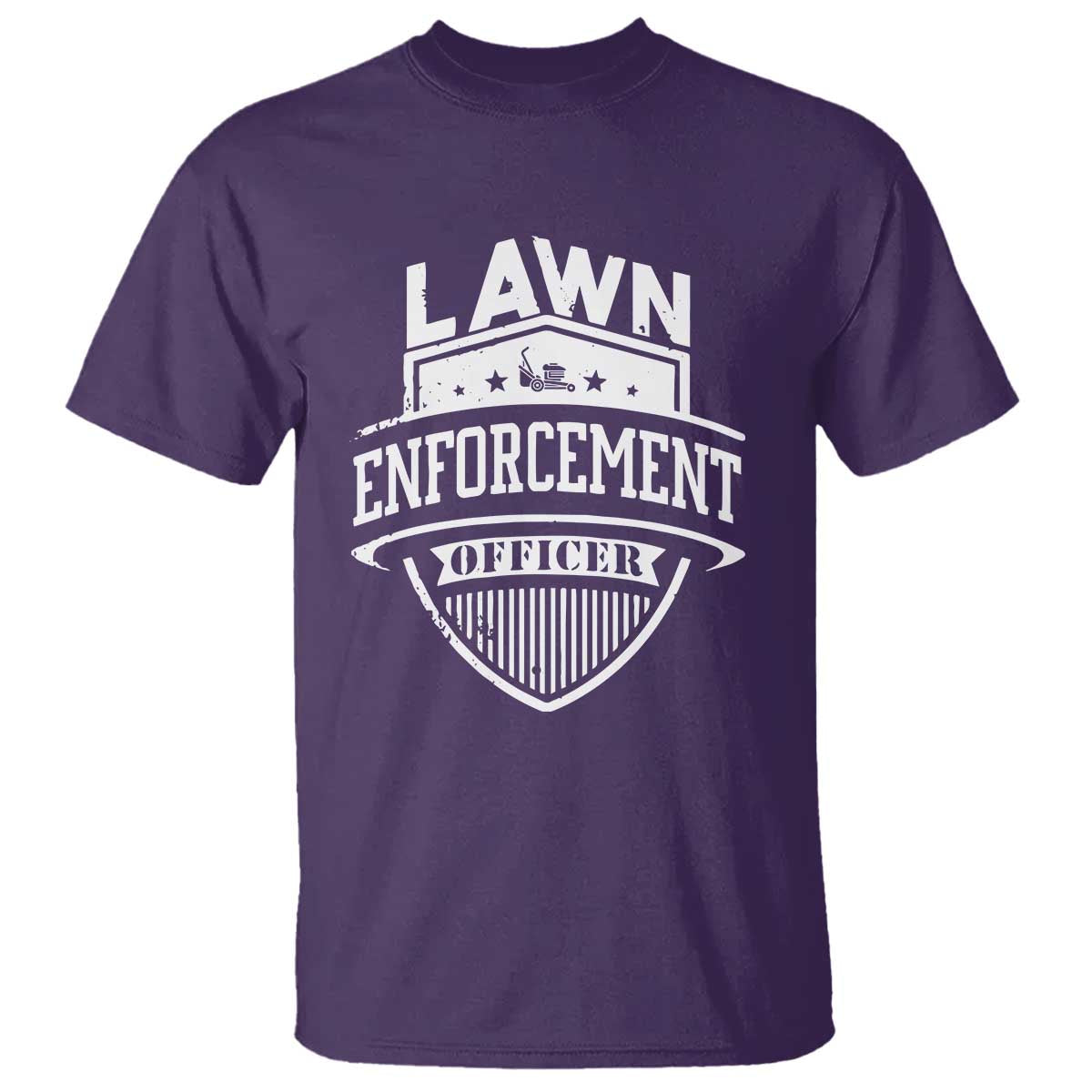 Funny The Lawn Enforcement Officer T Shirt Gardening Lawn Mower Father's Day - Wonder Print Shop