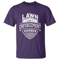 Funny The Lawn Enforcement Officer T Shirt Gardening Lawn Mower Father's Day - Wonder Print Shop
