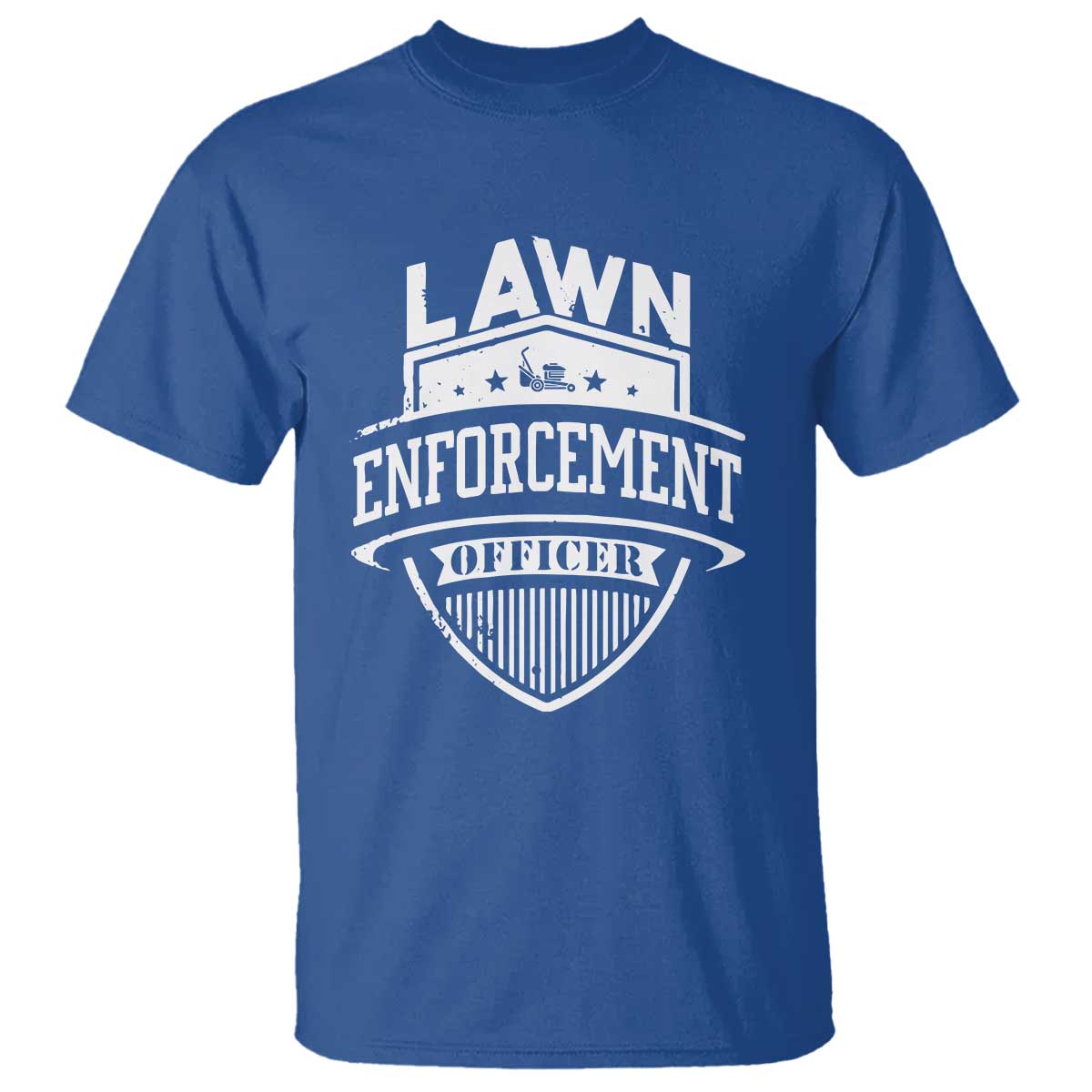 Funny The Lawn Enforcement Officer T Shirt Gardening Lawn Mower Father's Day - Wonder Print Shop