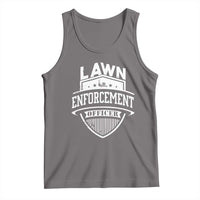 Funny The Lawn Enforcement Officer Tank Top Gardening Lawn Mower Father's Day - Wonder Print Shop