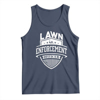 Funny The Lawn Enforcement Officer Tank Top Gardening Lawn Mower Father's Day - Wonder Print Shop