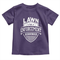 Funny The Lawn Enforcement Officer Toddler T Shirt Gardening Lawn Mower Father's Day - Wonder Print Shop
