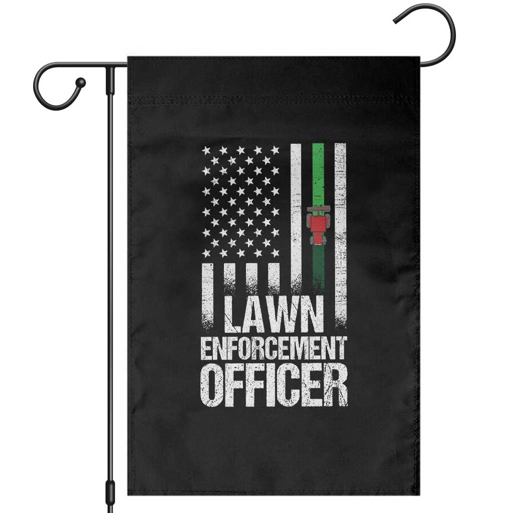 Funny Lawn Enforcement Officer Garden Flag Gardening Lawn Mower American Flag - Wonder Print Shop