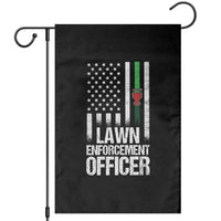 Funny Lawn Enforcement Officer Garden Flag Gardening Lawn Mower American Flag - Wonder Print Shop