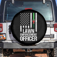 Funny Lawn Enforcement Officer Spare Tire Cover Gardening Lawn Mower American Flag - Wonder Print Shop