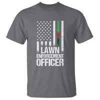 Funny Lawn Enforcement Officer T Shirt Gardening Lawn Mower American Flag - Wonder Print Shop