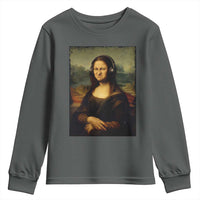 Funny Mona Lisa Bass Face Music Lovers DJs Youth Sweatshirt