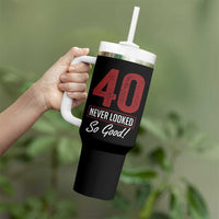 40 Never Looked So Good Funny 40th Birthday Tumbler With Handle